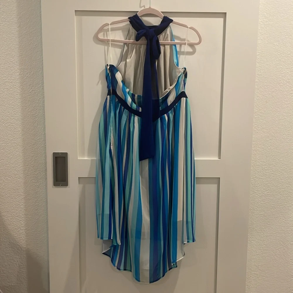 ModCloth Striped Halter Dress XL - Picture 2 of 2